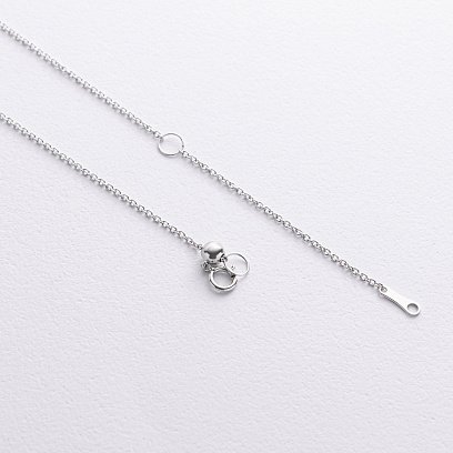 Золоте кольє (діаманти, смарагд) колб0141ca №6