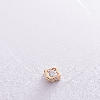 Золоте кольє на лісці "Конюшина" кол01085 №2