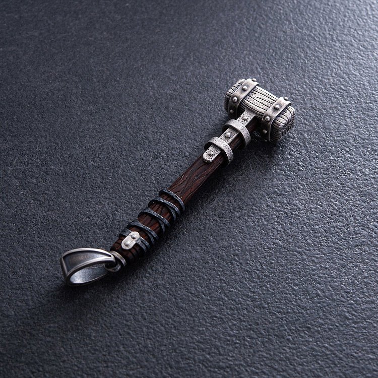 Серебряный кулон "Молот викинга" с эбеном 1116п от ювелирного магазина Оникс - 6