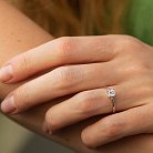 Помолвочное кольцо с бриллиантами (белое золото) 236511121 от ювелирного магазина Оникс - 3