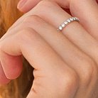 Золотое кольцо с дорожкой камней (бриллианты) кб0427mi от ювелирного магазина Оникс - 5
