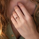 Золотое кольцо с рубином кб0409 от ювелирного магазина Оникс - 1