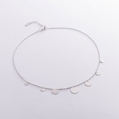 Серебряное колье "Монетки" 18800