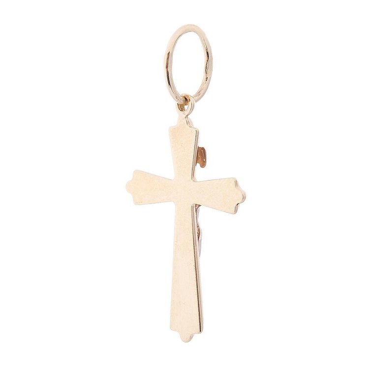Золотий хрестик з розп'яттям п02105 від ювелірного магазину Онікс - 1
