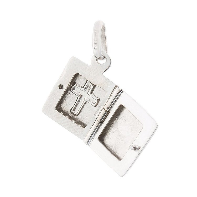 Срібний кулон з хрестиком для фотографії 132646 від ювелірного магазину Онікс - 2