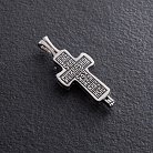 Срібний хрест з розп'яттям 132258 от ювелирного магазина Оникс - 3