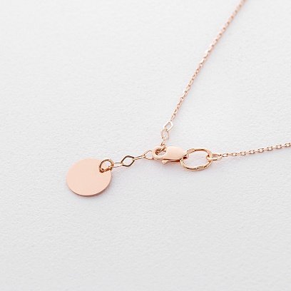 Золотой браслет на ногу (для гравировки) б03691 №2