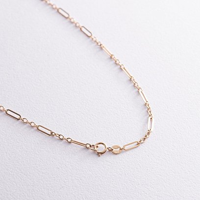 Колье - цепочка в желтом золоте кол02386 №8