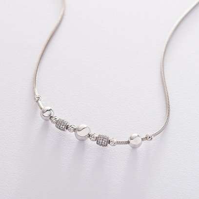 Золоте кольє з фіанітами кол01484