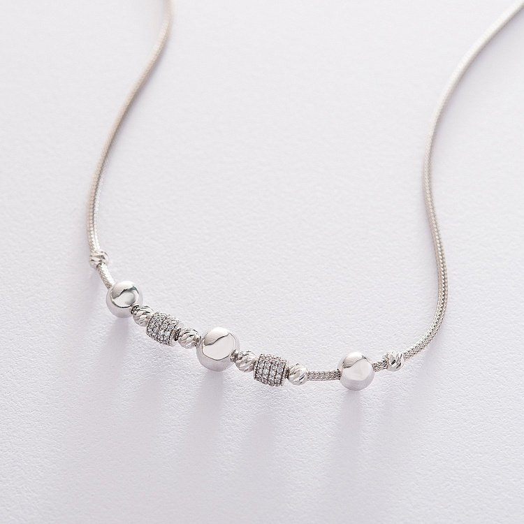 Золоте кольє з фіанітами кол01484 від ювелірного магазину Онікс