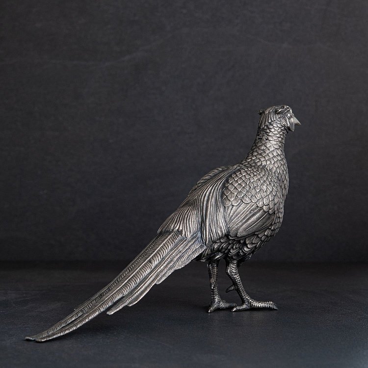 Серебряная фигура "Фазан" ручной работы 23127 от ювелирного магазина Оникс - 3