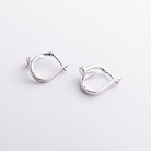 Срібні сережки "Цвях" 123525 от ювелирного магазина Оникс - 1