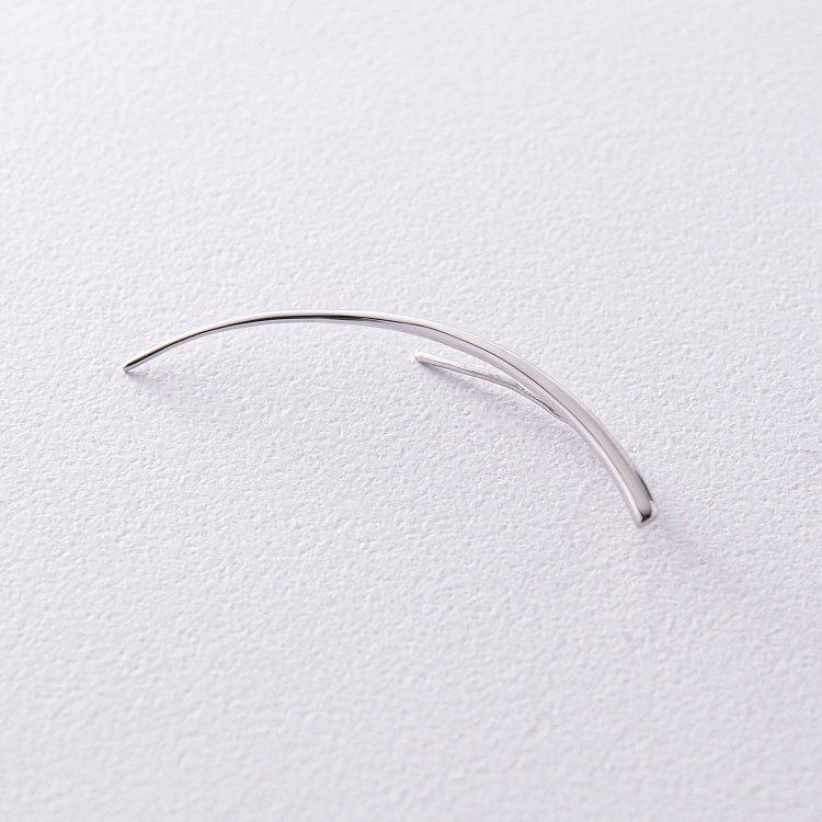 Серебряная моносерьга - клаймбер (на левое ушко) 912-00928л от ювелирного магазина Оникс - 1