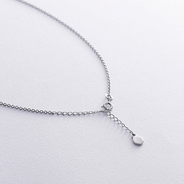 Срібне кольє "Сердечко" з фіанітом 1109 від ювелірного магазину Онікс - 4