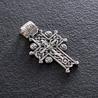 Православный крест " Голгофский крест" (чернение) 133109 от ювелирного магазина Оникс - 3