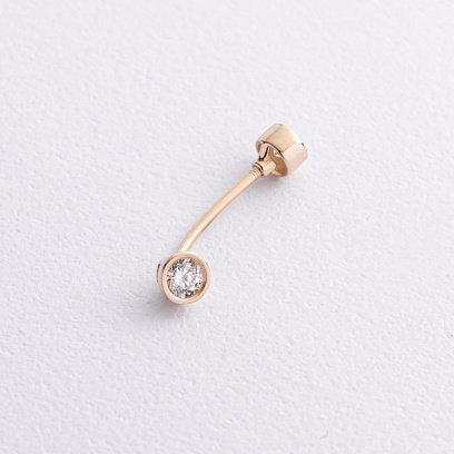 Золотой пирсинг в пупок (фианиты) пир00272 №2