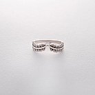 Серебряное кольцо "Ветки" (чернение) 112195 от ювелирного магазина Оникс