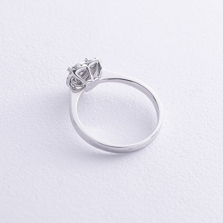 Золотое кольцо "Сердечки" с бриллиантами кб0513cha от ювелирного магазина Оникс - 7