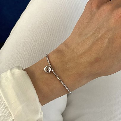 Золотой браслет "Сердечко" б03107 №2