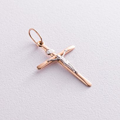 Золотий православний хрестик п00031
