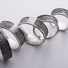 Серебряное текстурное кольцо 7016 от ювелирного магазина Оникс - 16