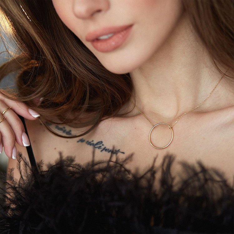 Тонка каблучка "Мінімалізм" в жовтому золоті обр00333 від ювелірного магазину Онікс - 17