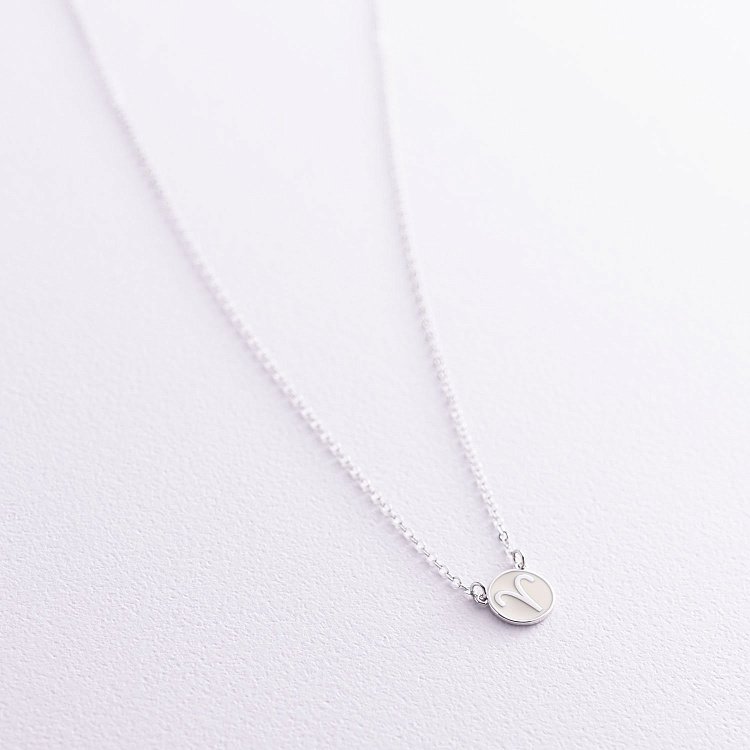 Срібне кольє "Знак зодіаку Овен" 181052овен від ювелірного магазину Онікс