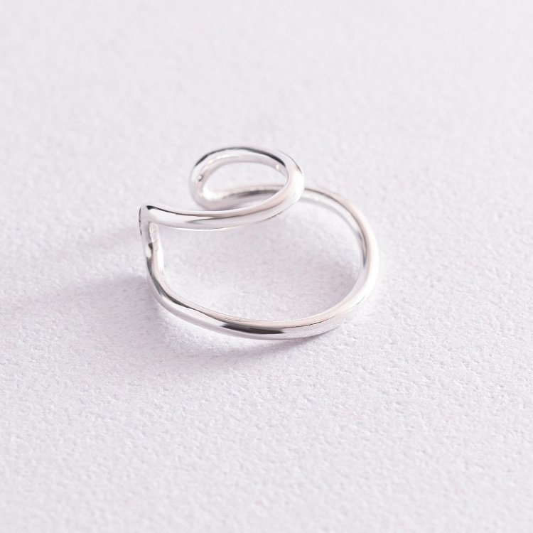 Срібна сережка - каффа 123184 від ювелірного магазину Онікс - 4