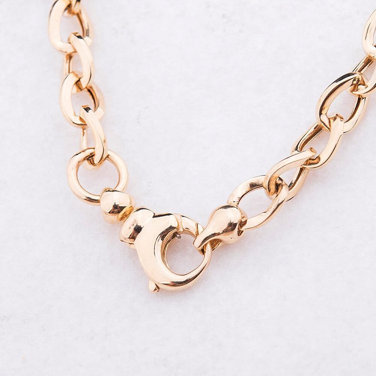 Ексклюзивний золотий браслет з фіанітами б02213 від ювелірного магазину Онікс - 3