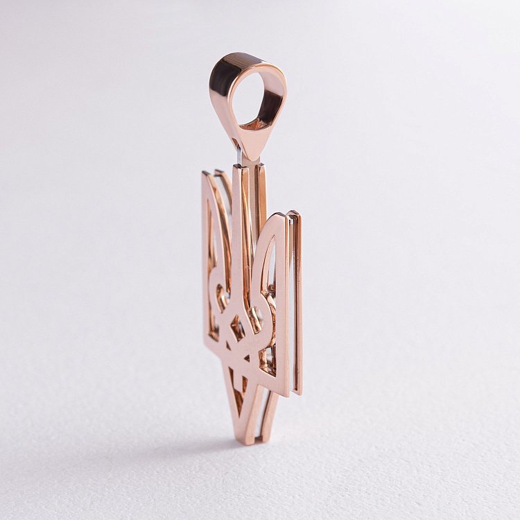 Золотой кулон Герб Украины "Тризуб" 123672400 от ювелирного магазина Оникс - 3