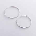 Сережки - кільця в сріблі (5.3 см) 122956 от ювелирного магазина Оникс - 2