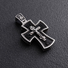 Серебряный крест "Иисус Христос. Георгий Победоносец" с эбеновым деревом 1799 от ювелирного магазина Оникс - 2