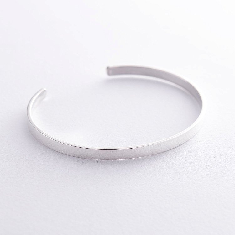 Жесткий серебряный браслет 141479 от ювелирного магазина Оникс - 6