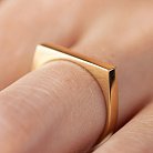 Кольцо в желтом золоте (возможна гравировка) к07600 от ювелирного магазина Оникс - 6