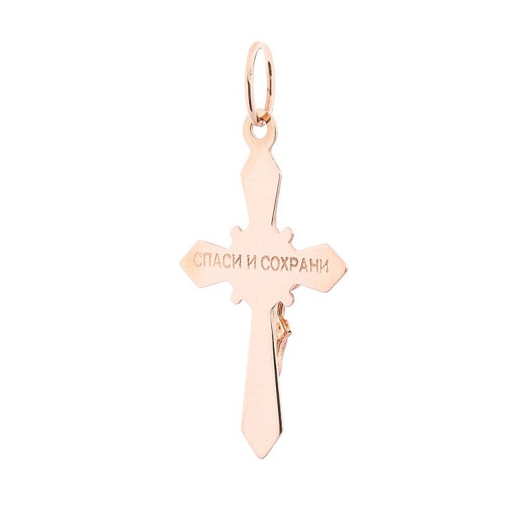 Золотий хрестик п02440 від ювелірного магазину Онікс - 1