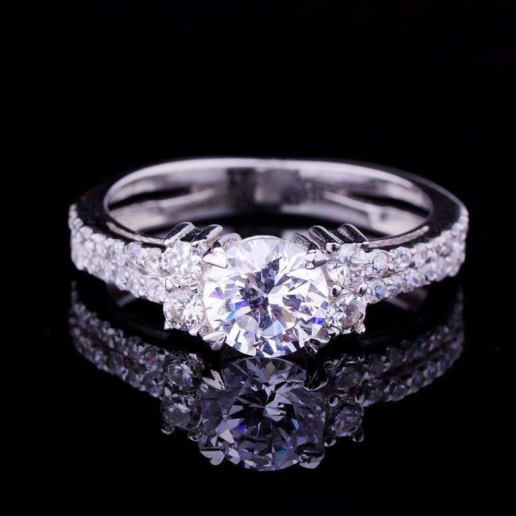 Каблучка (фіаніти) к01714ж від ювелірного магазину Онікс - 5