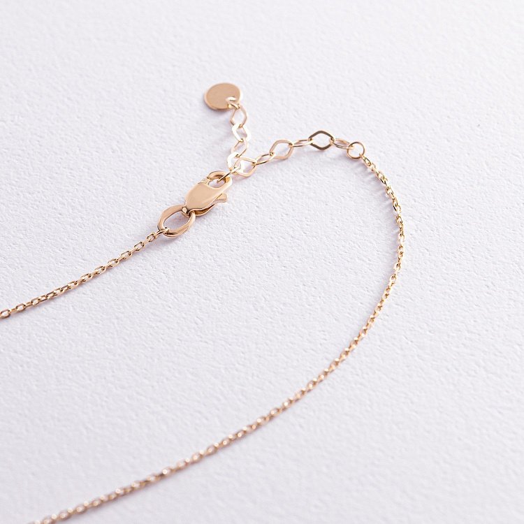 Колье "Клевер" в желтом золоте (фианит) кол01127 от ювелирного магазина Оникс - 4