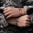 Жесткий браслет "Шарики" в белом золоте б05509 от ювелирного магазина Оникс - 5