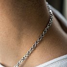 Мужская серебряная цепочка "Бесконечность" 15155 от ювелирного магазина Оникс - 4