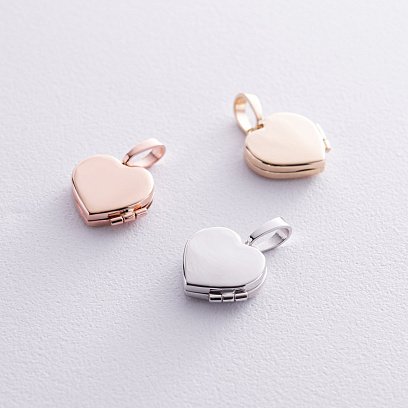 Золотий кулон "Сердечко" для фотографії п02939 №7