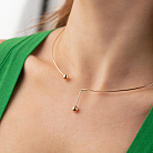 Колье - чокер "Ariana" (красное золото) с шариками кол02603 от ювелирного магазина Оникс - 5