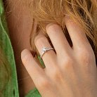 Помолвочное кольцо с бриллиантами (белое золото) 224871121 от ювелирного магазина Оникс - 1