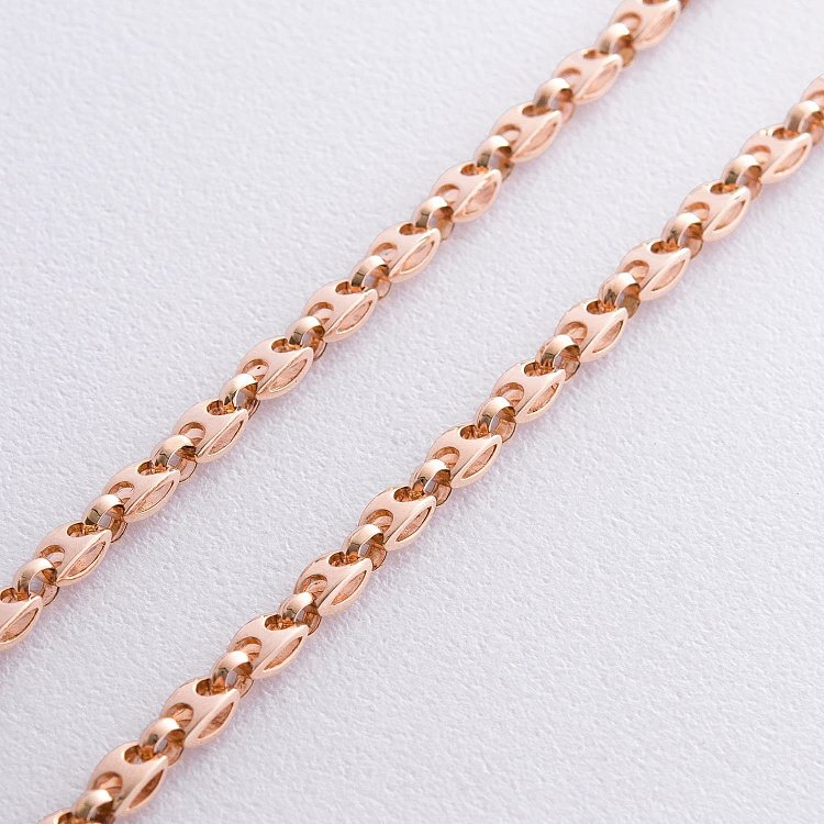 Фантазійний ланцюжок у червоному золоті ц00405 від ювелірного магазину Онікс - 1