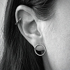 Золота моносережка на хрящик с08838 от ювелирного магазина Оникс - 1