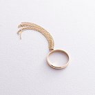 Кольцо с цепочками (желтое золото) к07475 от ювелирного магазина Оникс - 7