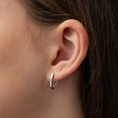 Серебряные серьги "Vivienne" 123589 №4