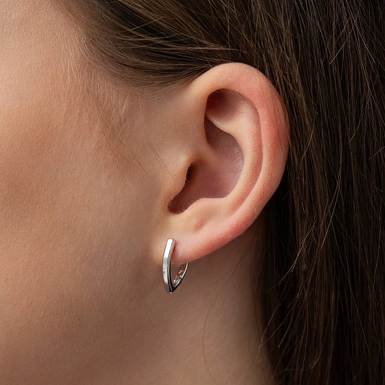 Серебряные серьги "Vivienne" 123589 №4