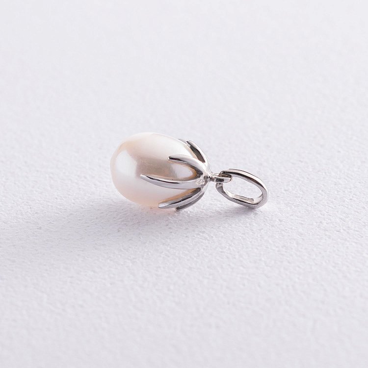 Золотий кулон з перлиною п03524 від ювелірного магазину Онікс - 2