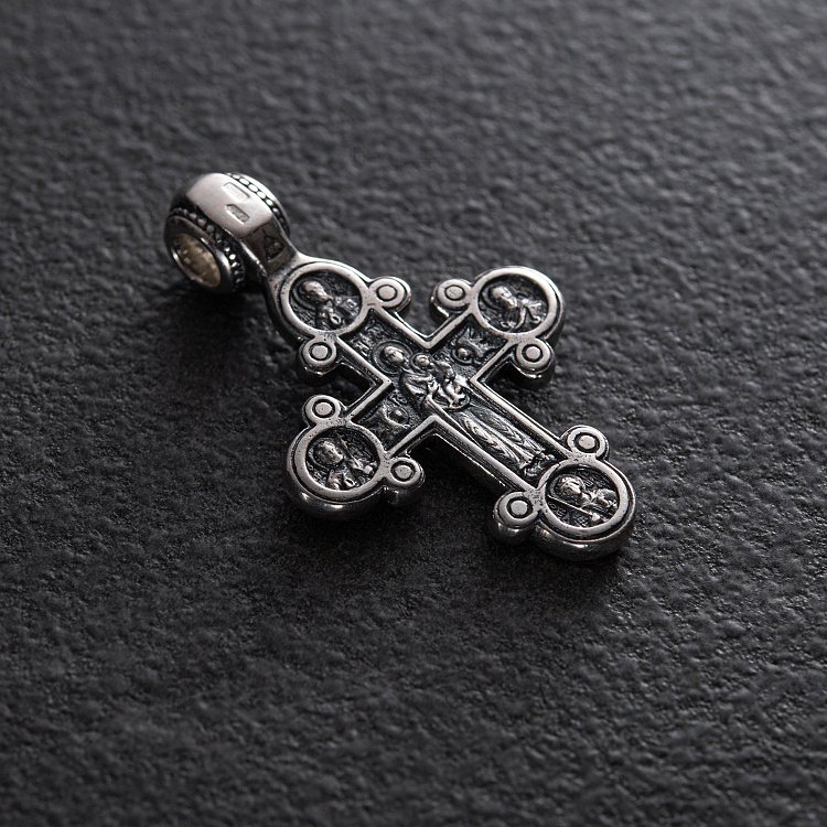 Православний хрест з чорнінням 13089 від ювелірного магазину Онікс - 2