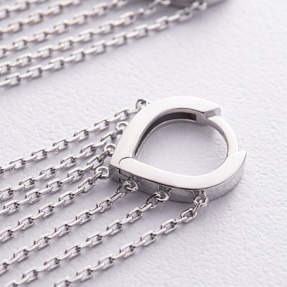 Серебряные серьги с цепочками OR116710 №5